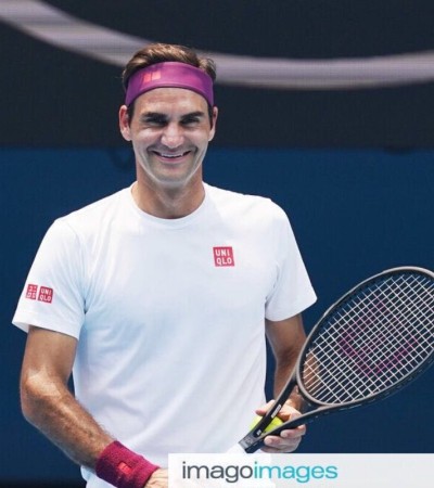 Uniqlo Cotton Sports Round Neck Short Sleeve T-shirt Federer Tennis Suit Uniqlo