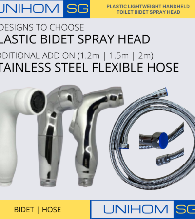 UnihomSG [ReadyStock] 3 Models Lightweight Handheld Toilet Bidet Spray Head