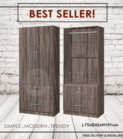Local seller! 2 door wardrobe / Free delivery & installations! NO GIMMICKS!