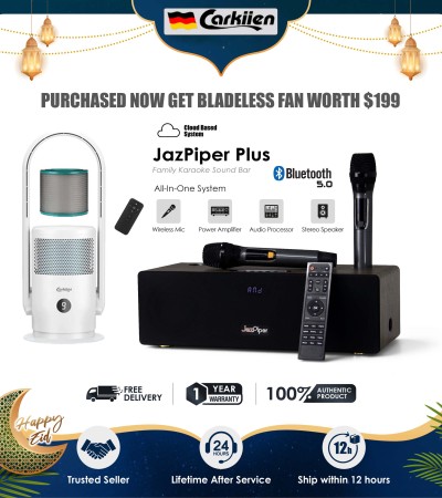 Jazpiper plus Grab Now KTV Family Karaoke set with 2 wireless Microphone Karaoke Air Purifier bladeless tower fan only 50 pcs available