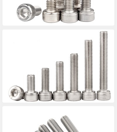 (SG Seller) 5 SETS Stainless Steel Bolt & Nut M3M4M5M6