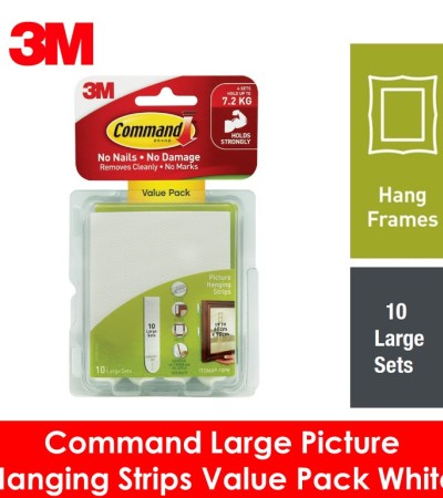 3M Command Large Picture Hanging Strips - Value Pack 17206VP