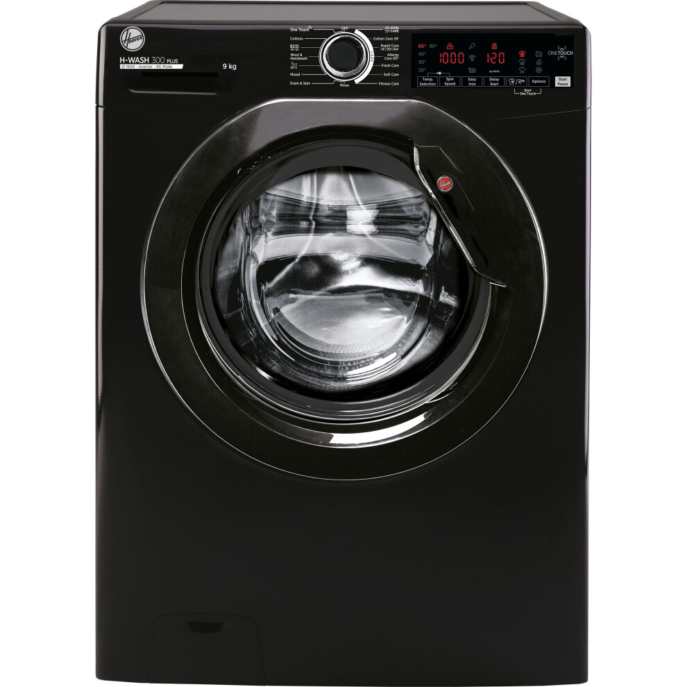 Hoover H-WASH 300 H3W69TMBBE/1 9Kg Washing Machine with 1600 rpm - Black 